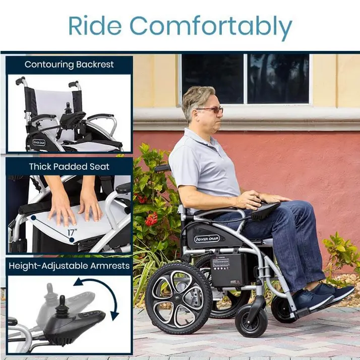 Compact Power Wheelchair - Foldable Long Range Transport Aid2.webp