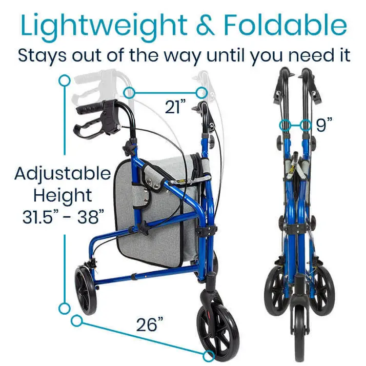 Wheel Walker Rollator - Lightweight Foldable Walking Transport4.webp