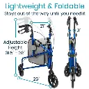 Wheel Walker Rollator - Lightweight Foldable Walking Transport4.webp