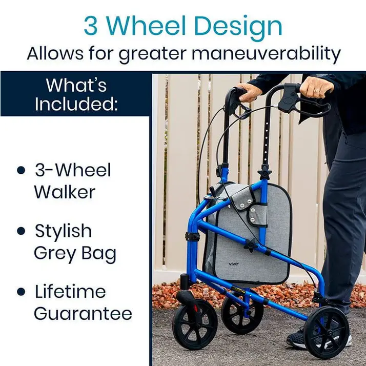 Wheel Walker Rollator - Lightweight Foldable Walking Transport5.webp