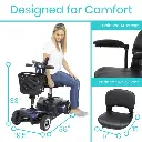 4 Wheel Mobility Scooter - Electric Powered with Seat for Seniors4.webp