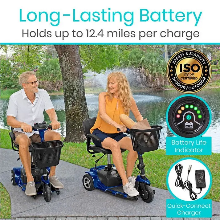 3 Wheel Mobility Scooter - Electric Long Range Powered Wheelchair455.webp