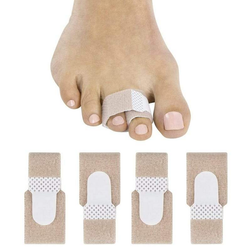 [Toe Wrap] TOE WRAP, FABRIC LINED-FOAM, WASHABLE, POUCH, 4 PC